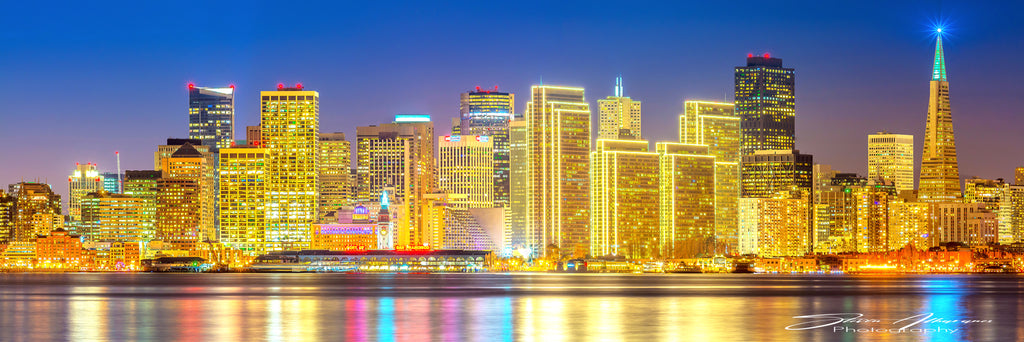 San Francisco Skyline Golden View Panorama - 0605P