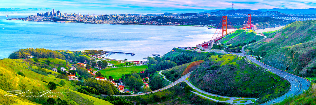 San Francisco Golden Gate Bridge Panorama - 0446P