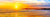 Santa Cruz Golden Sunset Panorama - 0439P