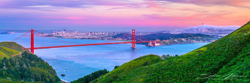 San Francisco Golden Gate Bridge Panorama - 0730P