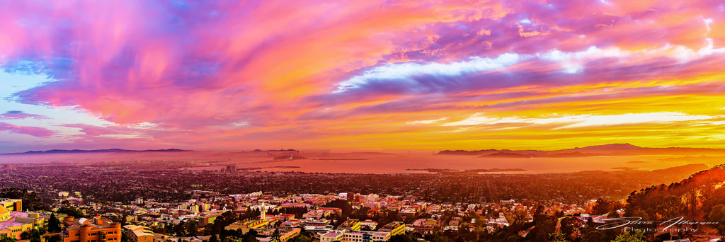 San Francisco Berkeley Hills Panorama - 0844P